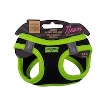 Doggie Havalı Dokuma Neon Serisi Küçük Irk Göğüs Tasması Sarı 3XS Sarı