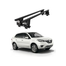 Royal Renault Koleos 2008 - 2016 Uyumlu Siyah Kilitli Ara Atkı Port Bagaj Tavan Barı