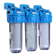 Aquafer Üçlü Su Filtresi Daire ve Bina Girişi için Üçlü Set Arıtm