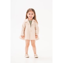 Xo Kids Kız Çocuk Elbise 6-24 Ay 2320 Ekru