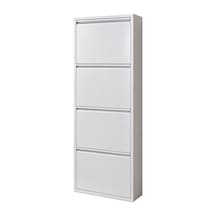 Kaser 9003 Beyaz 4lu Kılıtlı Metal Ayakkabılık Diğer