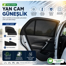 Oto Güneşlik Perde Araba Yan Cam Perdesi Önleyici Araç İçi Güneşliği İçin Güneş Sinekliği Arka Koltuk Örtü Koruyucu 2 Diğer