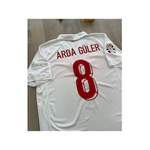 Arda Güler Türkiye Milli Takım Yetişkin İç Saha Forması Beyaz Çok Renkli