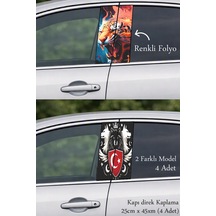 Aracınıza Uyumlu Görünüm Kapı Direk Folyo Sticker Etiket