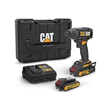 Cat DX71 18 Volt 2.0Ah Li-ion Çift Akülü 215 NM Kömürsüz Profesyonel Şarjlı Darbeli Tornavida