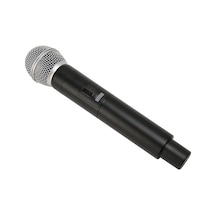 Platoon Pl-2498 Kablosuz Mikrofon, Karaoke İçin Kapsamlı Metal El Mikrofonu 1 Adet