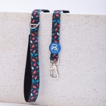 Dino Leash Kedi Köpek Sevk & Gezdirme Kayışı Köpek Uzatma Tasması-1,5cm Lacivert
