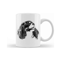 Cavalier King Charles Kupa Bardak Porselen Karışık