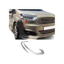 Ford Tourneo Courier 2014 Far Kaşı Krom 2 Parça Uyumlu Paslanmaz Çelik