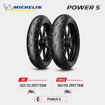 Michelin Power 5 120/70 Zr17 58w - 190/55 Zr17 75w Ön Arka Motosiklet Lastik Takımı