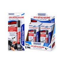 12 Adet Metalik Siyah Oto Rötuş Kalem Fırça Uç 5ml Bx40