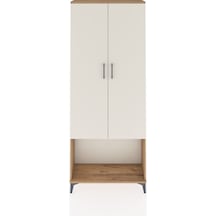 Arges Dolap 4 Raflı 2 Kapaklı 88x30x221 Çam-aytaşı Çam