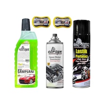 Ebrayn Şampuan Motor Temizleyici Lastik Parlatıcı 2 Adet Sünger