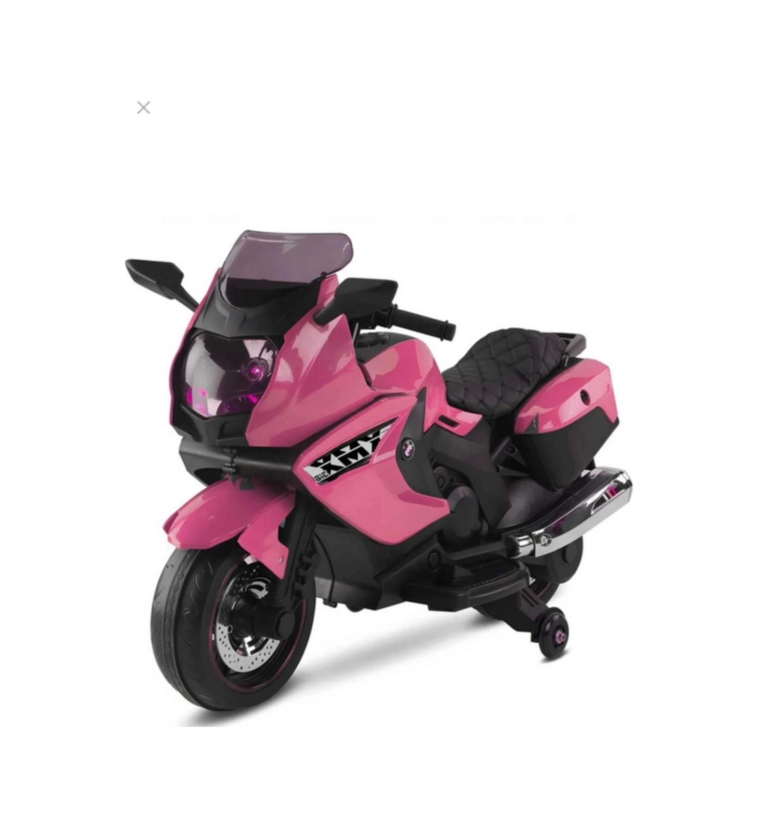 Xmx 12 Volt Ledli Akülü Motor Motorsiklet Akülü Çocuk Araçları 438a Pembe