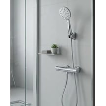 Hubrendy Tekno Çok Fonksiyonlu 4 Modlu El Duşu Başlığı Krem Duş Seti Spiral Hortumlu Diğer