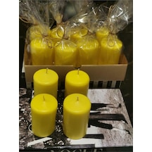 İv Candles Citronella Sineksavar Limon Sarısı 4'lü Baton Mum Çok Renkli