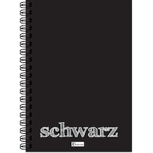 Keskin Color Defter Plastik Kapak Spiralli Schwarz 14x20 40 Yp Düz 350510-99 Çok Renkli