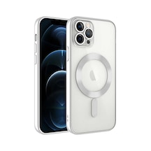 Apple Uyumlu iPhone 13 Pro Max Kılıf Demre Renkli Silikon Magsafe Wireless Şarj Özellikli