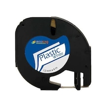 Dymo Letratag Muadil Plastik Etiket Beyaz 12MM X 4 Metre