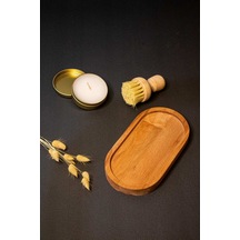 Naturel Ahşap Yağdanlık Sunum Standı Tahtası Altlık Diğer