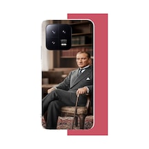 Xiaomi Mi 13 Uyumlu Atatürk6 Baskılı Silikon Kılıf Renkli
