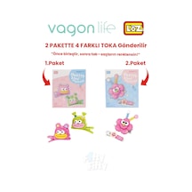 4'lü Saç Toka Seti Önce Birleştir,sonra Tak 2 Paket 4 Adet Gönderilir Yapı Toka Seti Ff 7101-7113