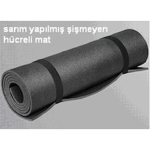 Kamp Çadır Mat 190x60x10 Cm Uyku Matı Spor Jimnastik Mat Siyah