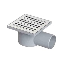 Zethome Line 10x10 Ø50 Yer Sifonu Yandan Çıkışlı Süzgeç