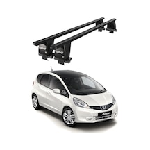 Royal Honda Jazz / Fit 2007-2014 Uyumlu Siyah Kilitli Ara Atkı Port Bagaj Tavan Barı