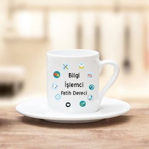 Bilgi Işlemci Hediye Türk Kahvesi Fincanı