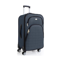 Gedox Orta Boy 4 Teker Kumaş Valiz Lacivert 1081 Lacivert