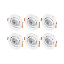 Cata Ct-5204 6'li Set 7w Akik Cob Led Gömme Spot 3200k Günışığı 470 Lm Tavan Aydınlatma Diğer