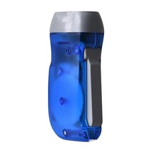 Mavi El Basın El Feneri Hafif Çevre Dostu Plastik Pratik Kamp Yürüyüş Yürüyüş İçin Acil El Feneri Mavi