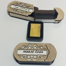 Mrchediyesepeti Çakmak Kişiye Özel İsim Yazılı Ve Mdf Tasarım Kutulu 21