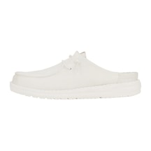 Hey Dude Wendy Slip Stretch Canvas Kadın Terlik Beyaz
