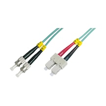 Beek St-sc Fiber Optic Patch Cable, Multimode Om 3 50/125 Duplex, 3.0mm, Lszh, 10 Meter-194568