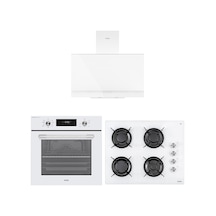 Vestel AF-7841 B - AO-65104 B-DG-T - AD-63330 B Eğik Beyaz Dijital Lezzet Set