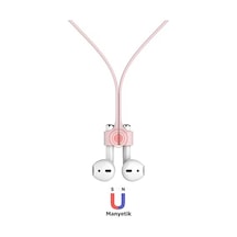 Mıknatıslı Kulaklık Askısı Airpods Ve Tws Kulaklıklarla Uyumlu Boyun Askısı, Silikon Kordon, Spor Ve Günlük Kullanım İçin Düşme Önleyici Tutucu Pembe 50 x 22