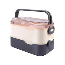 Ml Paslanmaz Çelik Bento Lunch Box Iki Kat Üç Bölme Yeni Nesil Sefer Tası-1350ml-101102s Çok Renkli