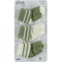 Civil Baby Renk Basic Asetat 0-24 Ay Çorap Setleri - Standart Standart