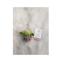 Amigurumi Organik Örgü Oyuncak Anahtarlık Yeşil