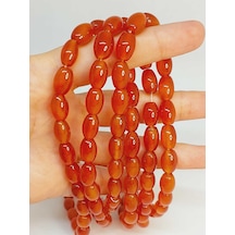 Akik Taşı Arpa Kesim 8x12mm Yarım Dizi 49460 18cm Uzunluğundadır Çok Renkli