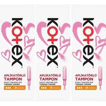 Kotex Aplikatörlü Tampon Normal 24 Lü Set 3pk 8