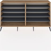 Arges Konsol 8 Raflı 176x30x99 Çam-çam/antrasit Çam-çam/antrasit