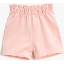 Koton Basic Şort Beli Lastikli Pamuklu Pembe 3smg40077ak 3SMG40077AK274 Pembe