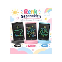 20 İnç Lcd Yazı Ve Çizim Tableti Renkli Ekranlı Tek Tuşla Silme Kalemli Çocuk Not Ve