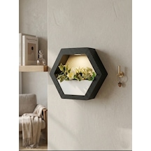 Altıgen Işıklı Duvar Süsü 23,5x21x7