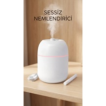 Hava Nemlendirici 220ml Buhar Makinesi, Ofis Ve Ev Ortamları İçin Uygun, Kompakt Ve Hafif Tasarım