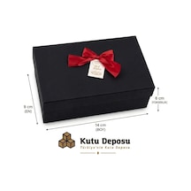 9x14x6 Cm Hediye Kutusu-siyah