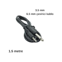 3.5 Mm Stereo 6.5 Mm Mono Çevirici Aux Ses Kablosu
